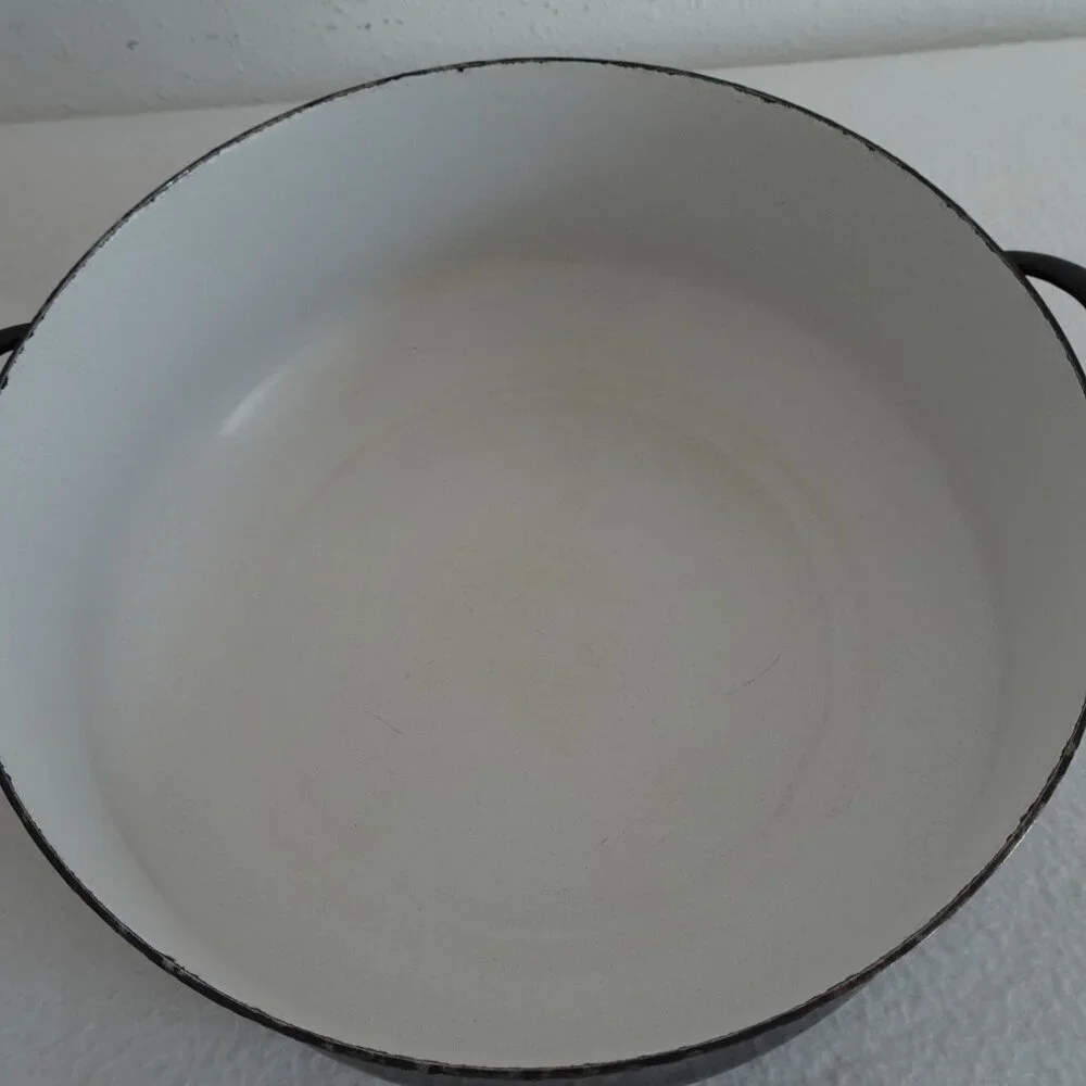 Black Dansk International 3 Quart Enamel Casserole Pot w/Lid Dutch Oven